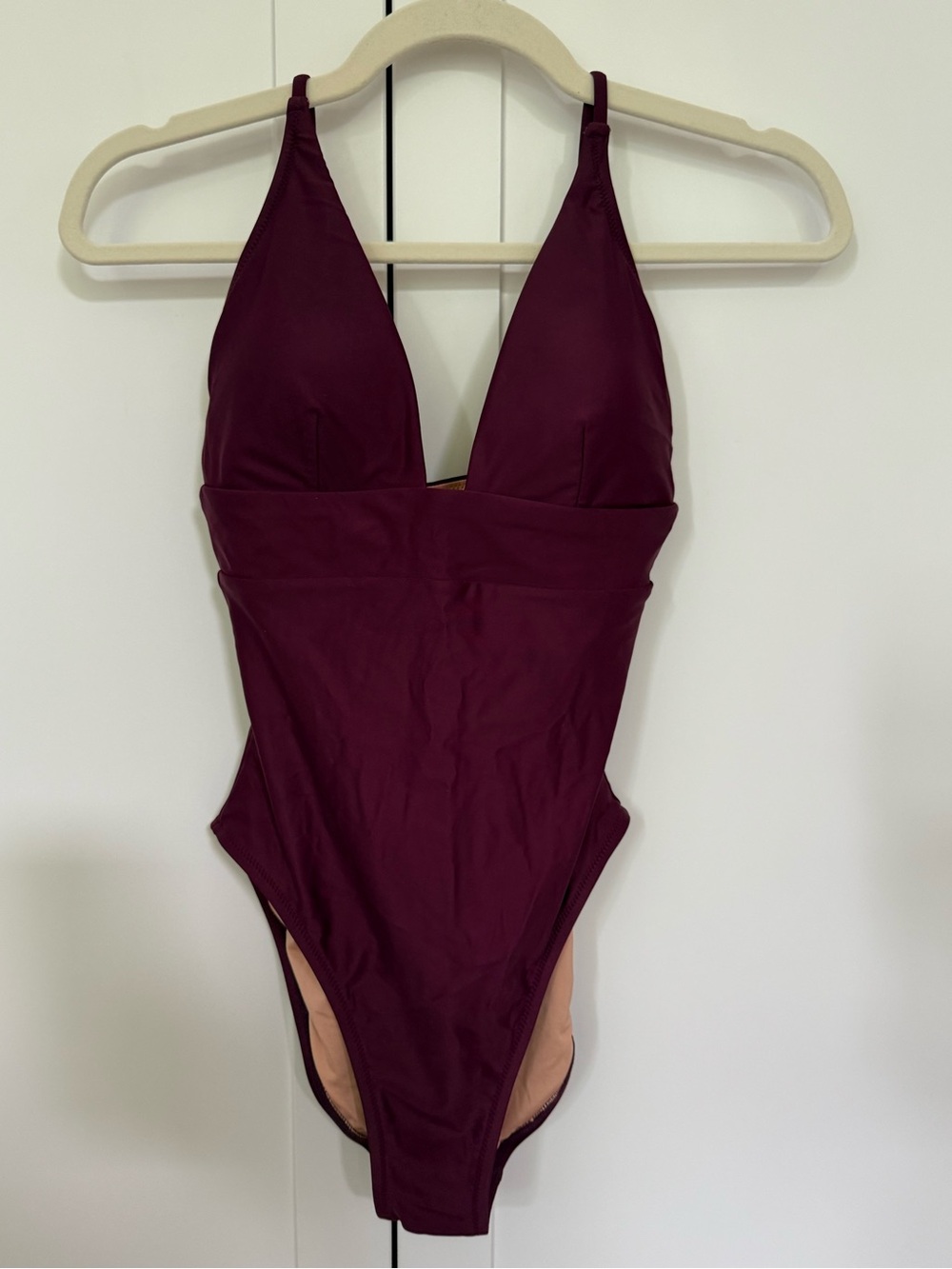 Women’s J.Crew One-Piece Swimsuit in Deep Burgundy size 4